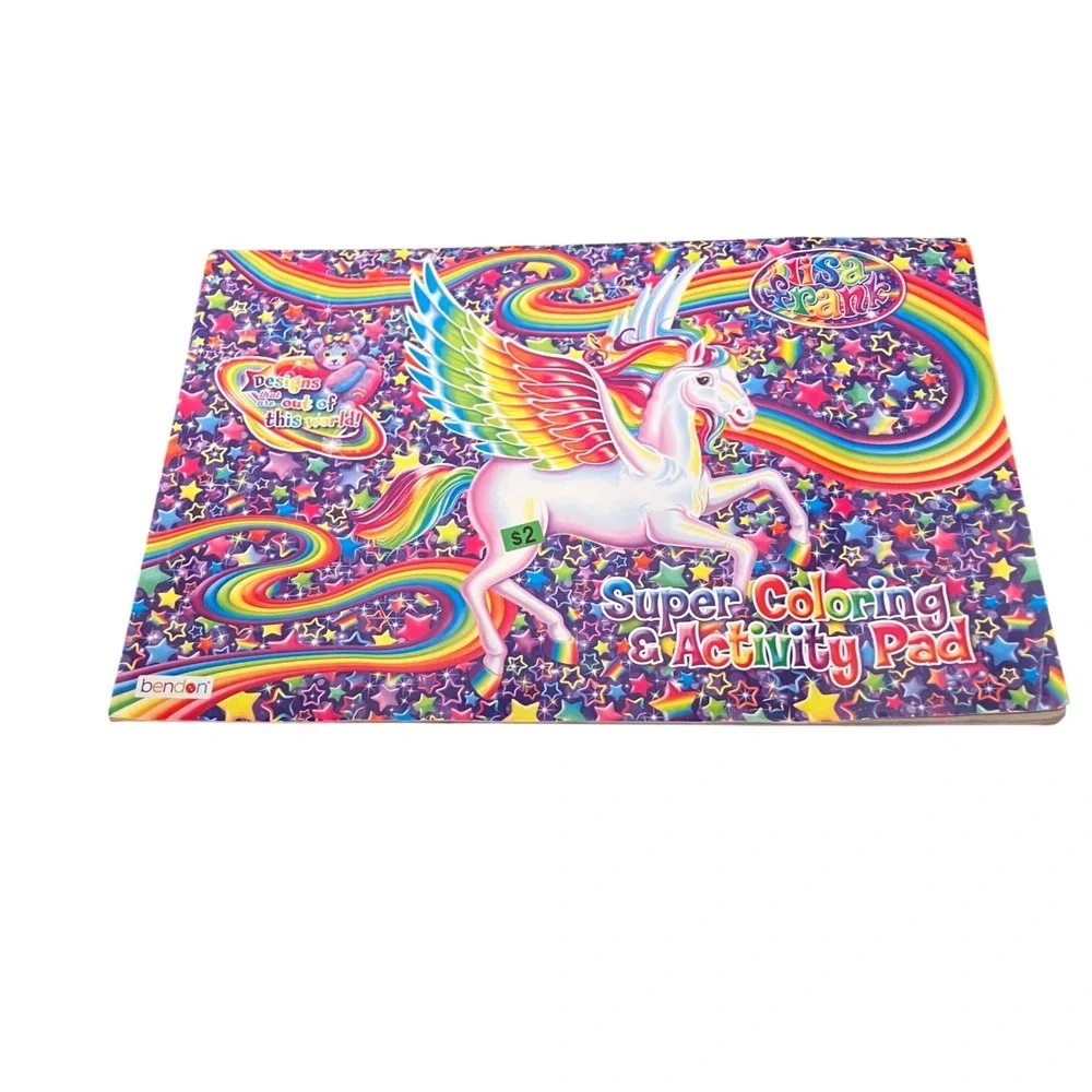 Lisa Frank Super Coloring Activity Pad Unicorn Rainbow Stars Bendon Kids Art Fun